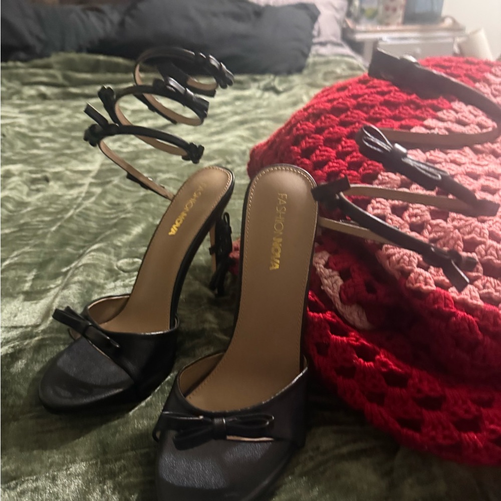 Fashion Nova Black Stiletto Heels